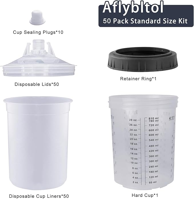 Disposable Paint Sprayer Mixing Cup