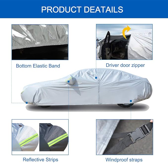 KouKou 6 Layers Car Cover Waterproof All Weather