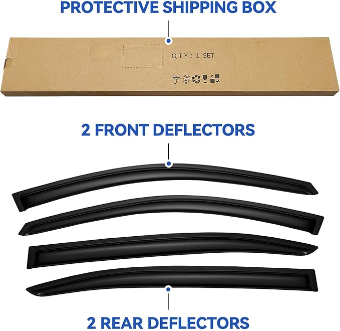 Window Visors Rain Guards Shield