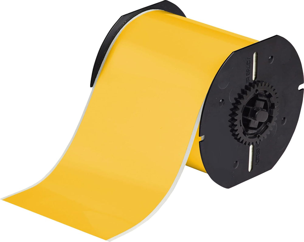 Brady High Adhesion Vinyl Label Tape (B30C-4000-595-YL) - Yellow Vinyl Film -...