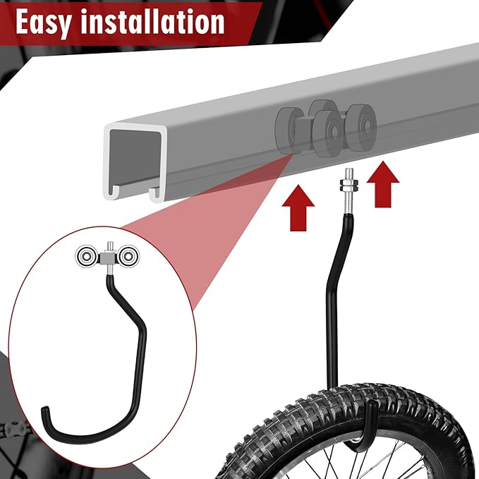 Shimeyao 8 Pcs Machine Thread Bicycle Storage Hook