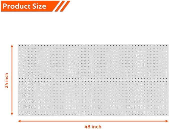 Ultrawall 4 Pcs Metal Pegboard Wall Panels, Peg Boards