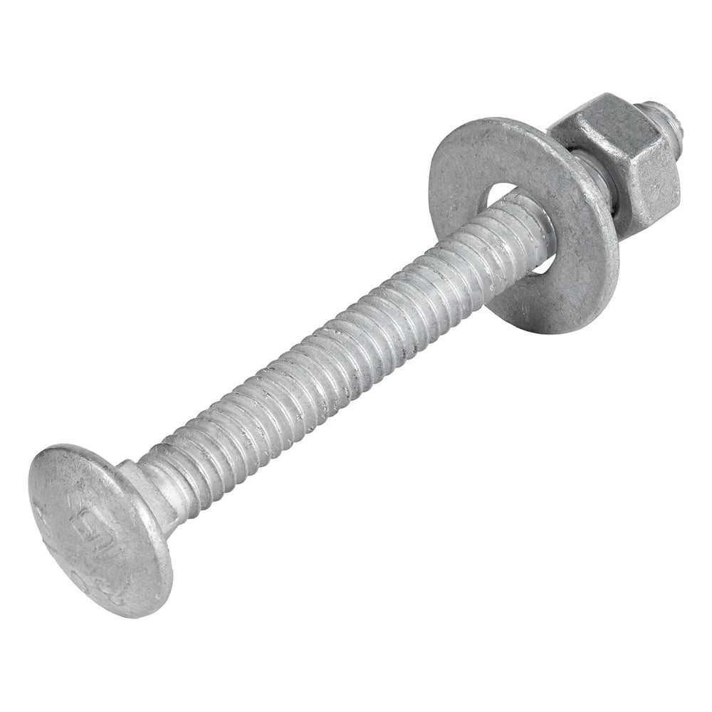 5/16" x 3" (50 Pack) Galvanized Carriage Bolt Kit Grade 307A Includ...
