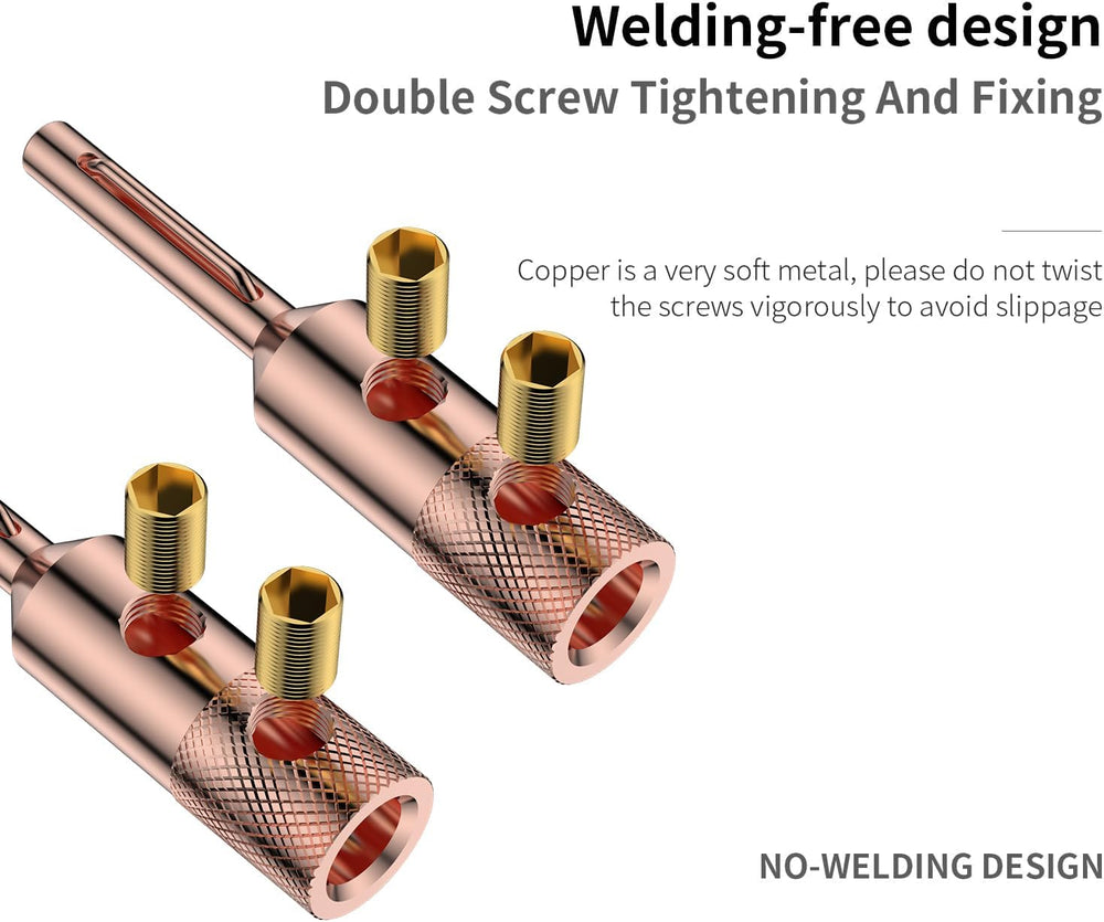 Viborg Speaker Banana Plugs Pure Copper Screw Locking 4MM Speaker Connectors ...