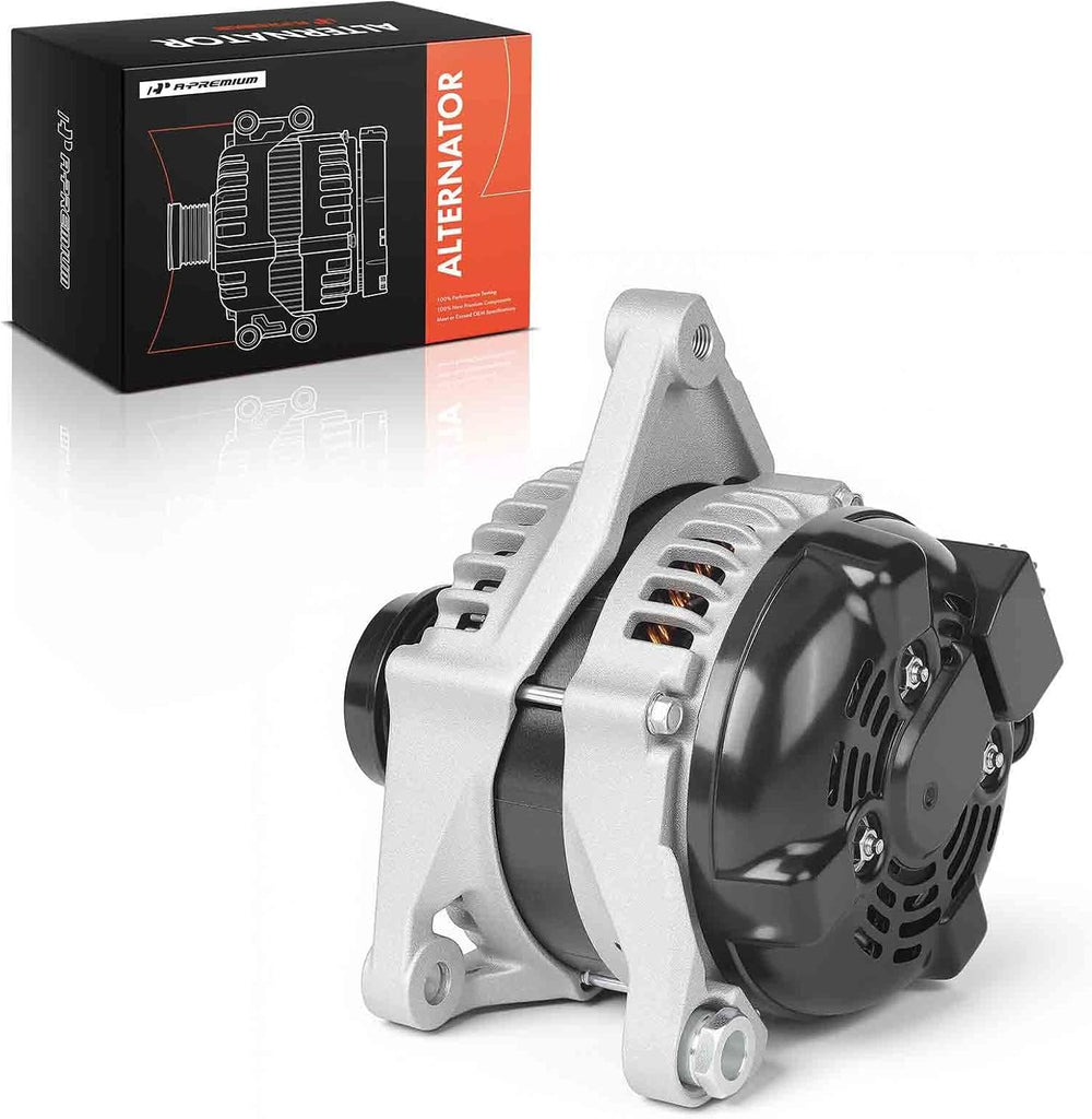 A-Premium Alternator, 12V 100A 6-Groove Clutch Pulley Clockwise