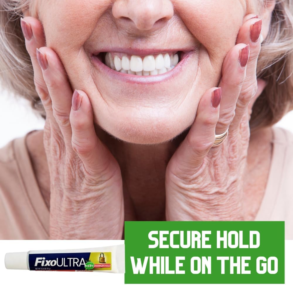 Spark Fixo Travel Sized/Pocket Sized Maximum Hold Denture Adhesive Cream Tube...
