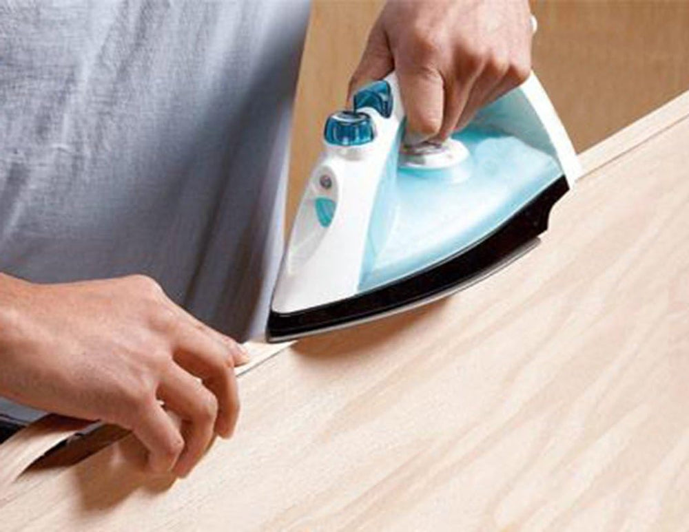 Edge Supply White Oak 3/4 in x 50 ft Roll – Pre-Glued Iron On Wood Veneer Tap...
