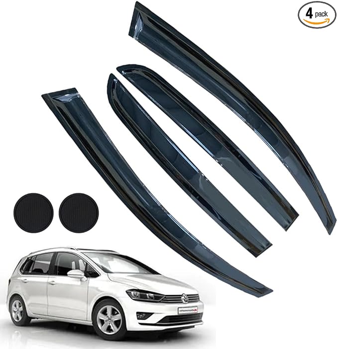 Rain Guards for Volkswagen Golf MK6 Hatchback 2010-2014, Tape-on Side Window