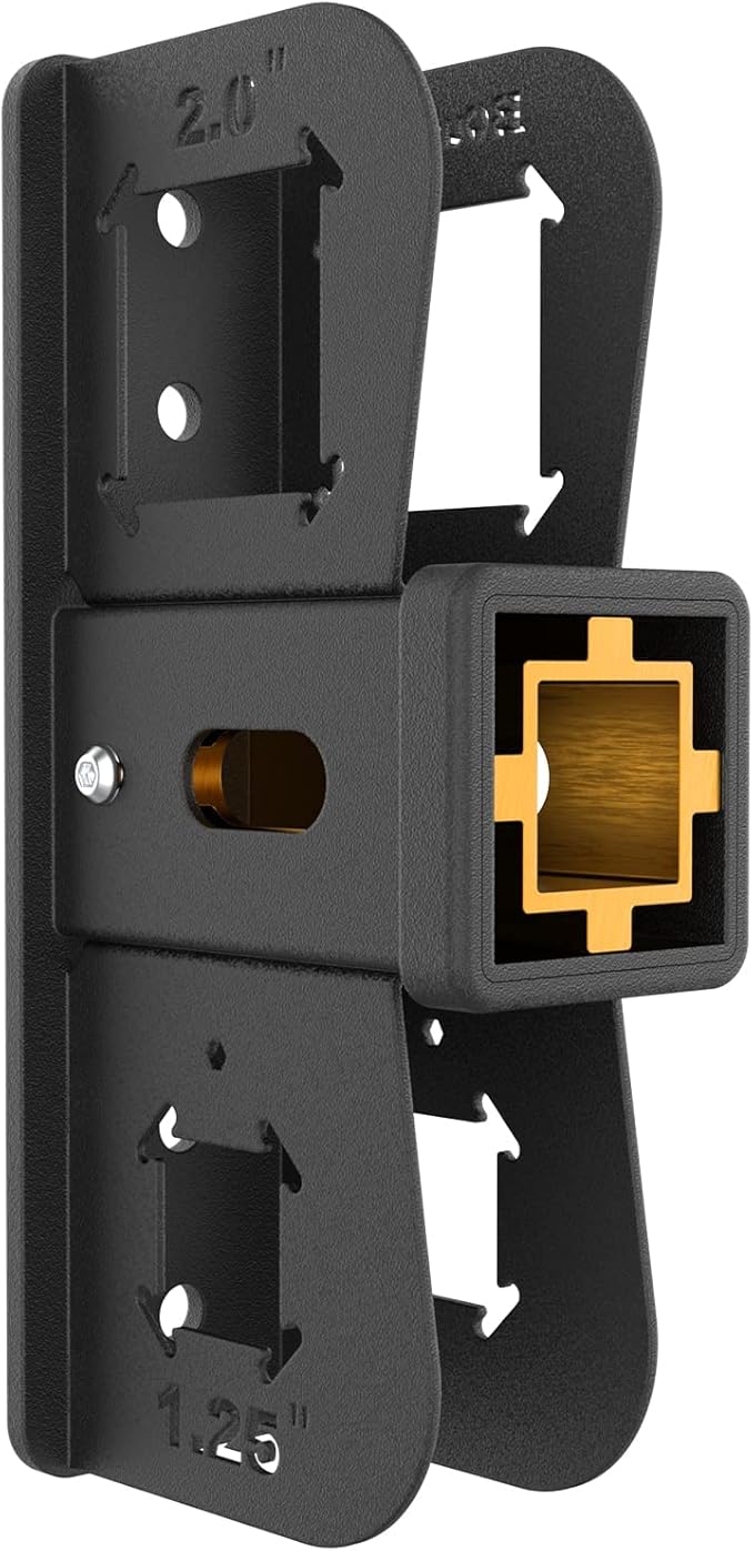 BougeRV Hitch Wall Mount, Adjustable 1.25"/2" Receiver, Heavy Duty ...