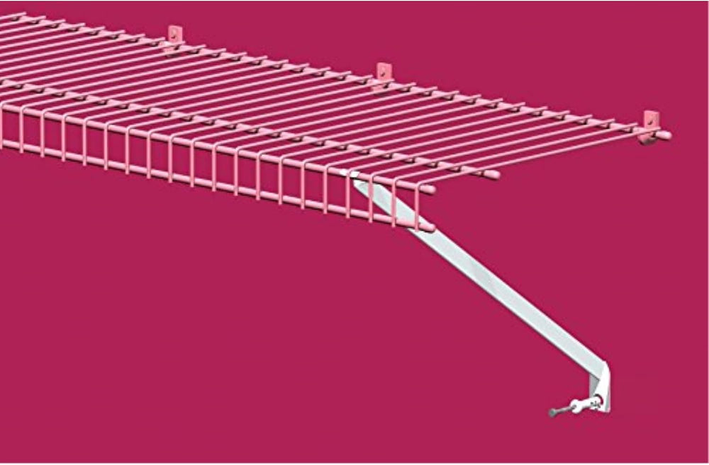 ClosetMaid Wire Shelving Support Brackets for 16 in. Deep Shelves, 12-Pack, w...