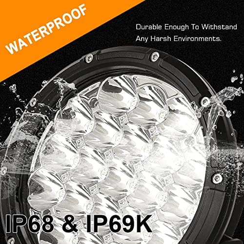BIGLIONX Round LED Offroad Lights 7inch 2pcs 210W 32000LM LED Off Road Light ...