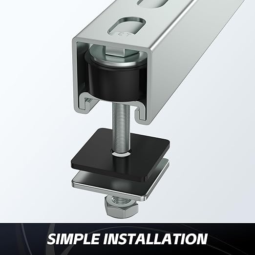 SKTREX Anti-Skid designTrolley Roller Wheels Limit Trolley Assembly Positioni...