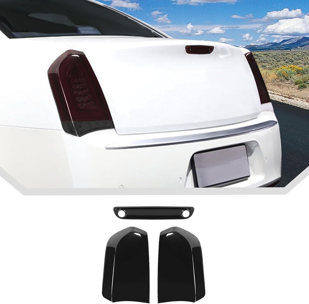 JeCar Smoked Tail Light Cover 3rd Third Brake Light Cover Trim Guards for 201...