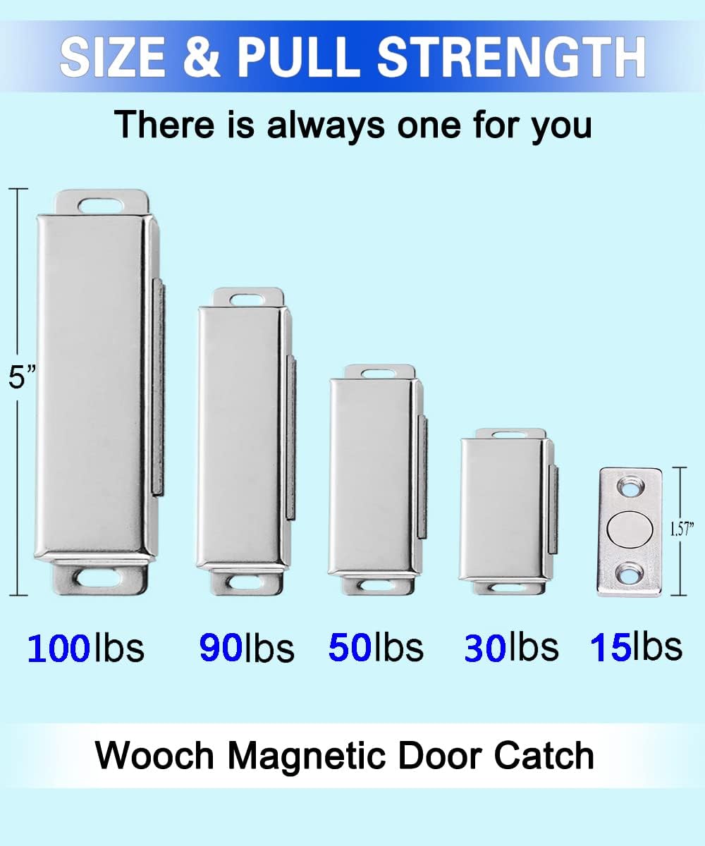 WOOCH Magnetic Door Catch - 30lb High Magnetic Stainless Steel Heavy Duty Cat...