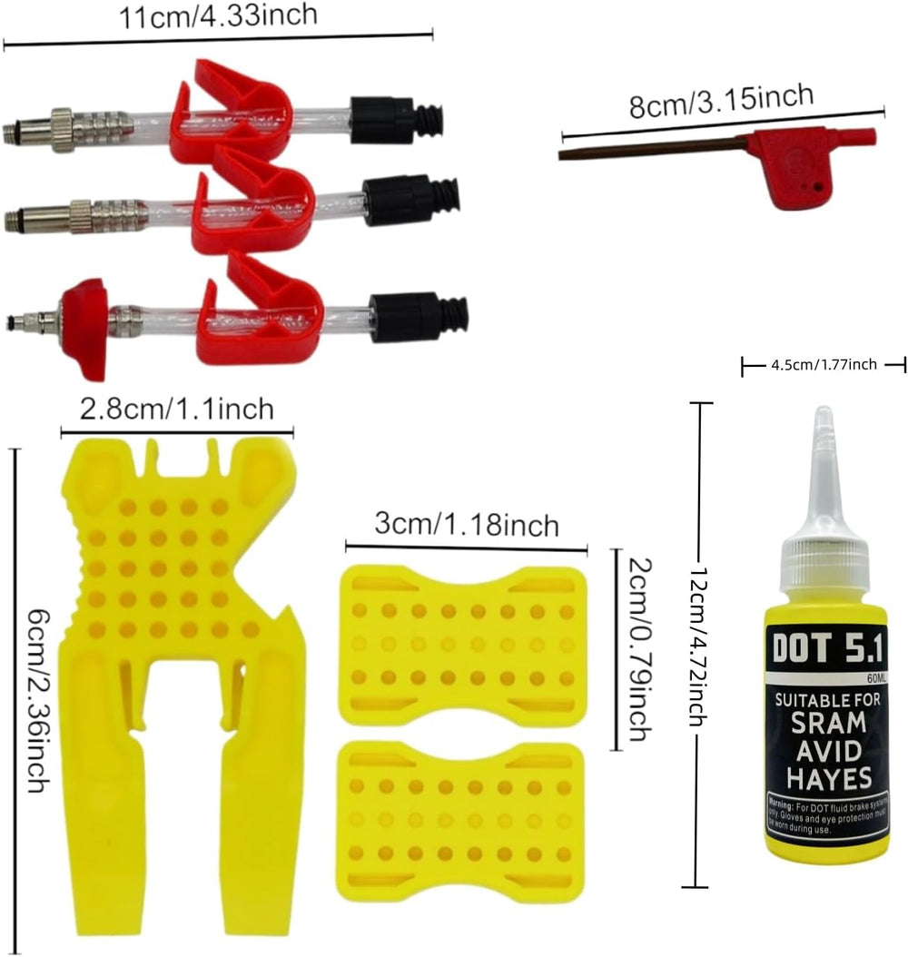 Avid Bike Brake Bleed Kit for All SRAM Series.Bicycle Hydraulic Brake Bleed K...