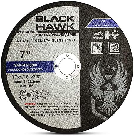 BHA 7 x 1/16 x 7/8 Cut Off Wheels for Metal, Stainless Steel - 25 Pack