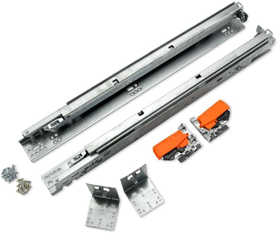 BLUM 563H5330B Tandem Plus Blumotion 21" Drawer Runner Pair for Face Fra...