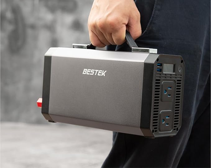BESTEK Pure Sine Wave Power Inverter - 1000W Car Inverter DC 12V to 110V AC -