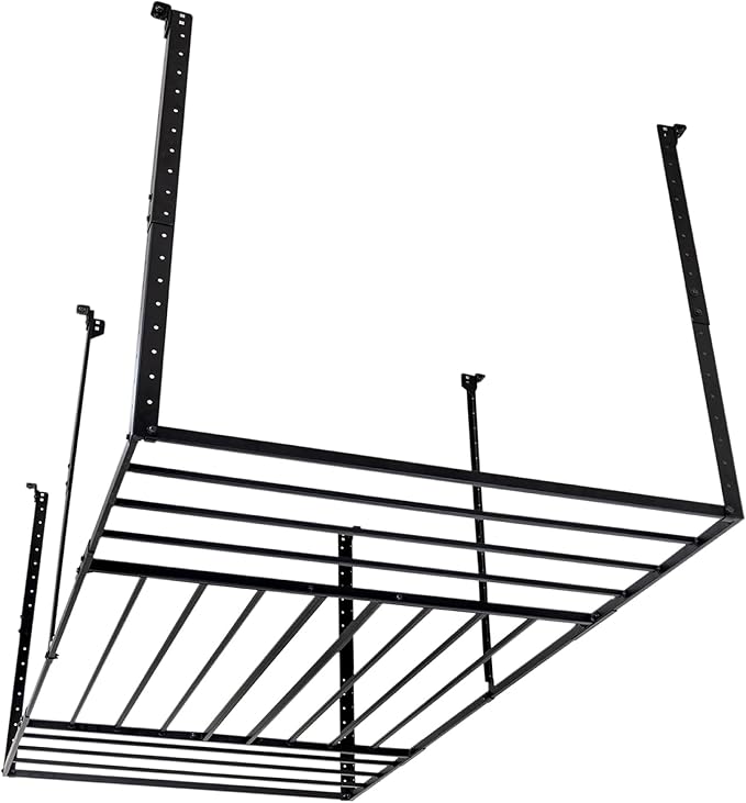 StoreYourBoard 4 x 8 Overhead Garage Storage Rack, Ceiling Shelf Overhead