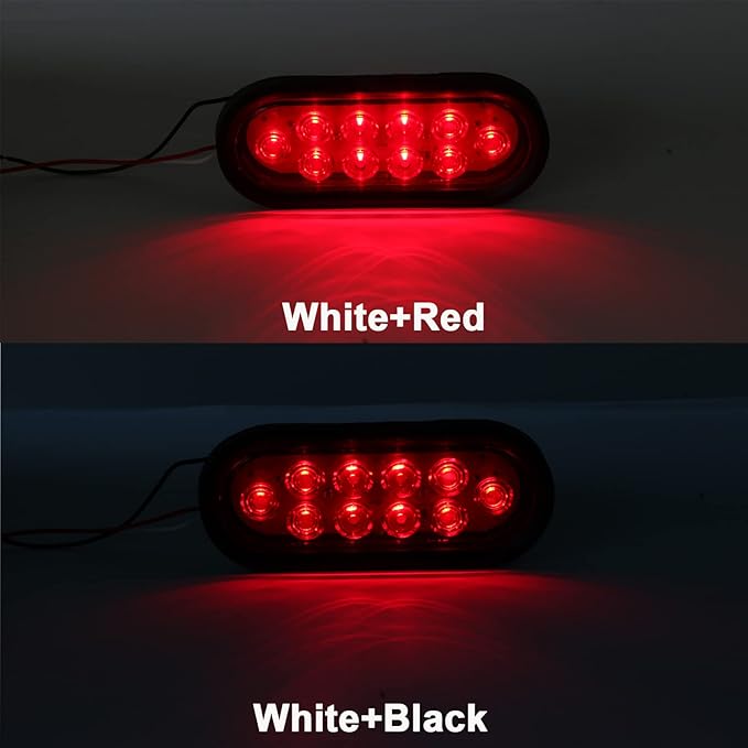 6 Inch Oval LED Trailer Tail Lights 10 LED (10Pcs)