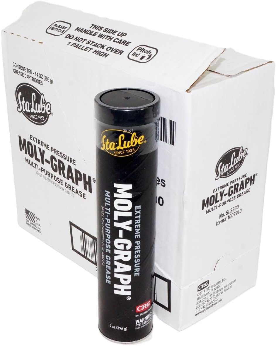 CRC SL3330 MOLY-GRAPH EXTREME PRESSURE MULTI-PURPOSE LITHIUM GREASE, 14 WT OZ...
