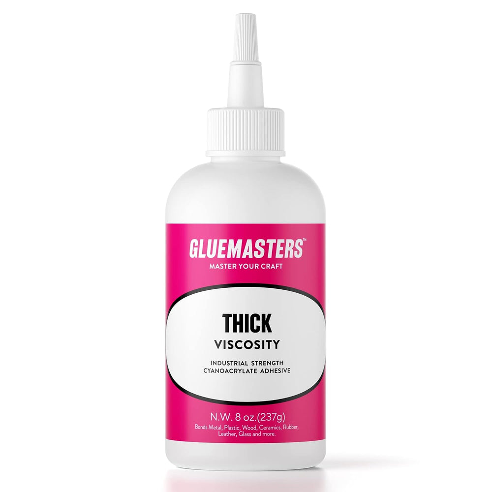 Professional Grade Cyanoacrylate (CA) Super Glue by GLUE MASTERS - Extra Larg...