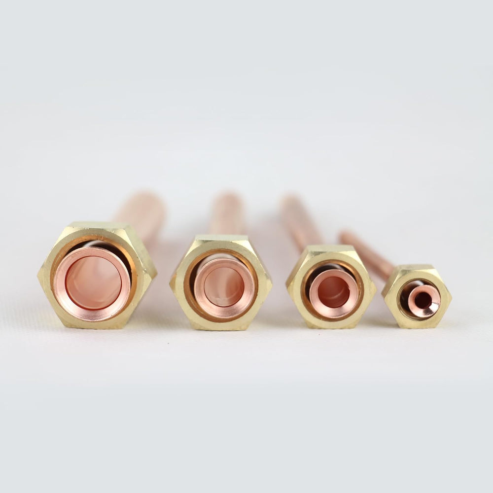 TAUROX 10FT Mini Split Line Set 1/4" & 3/8" O.D Copper Pipes Tu...