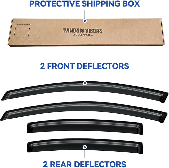Window Visors Rain Guards Shield