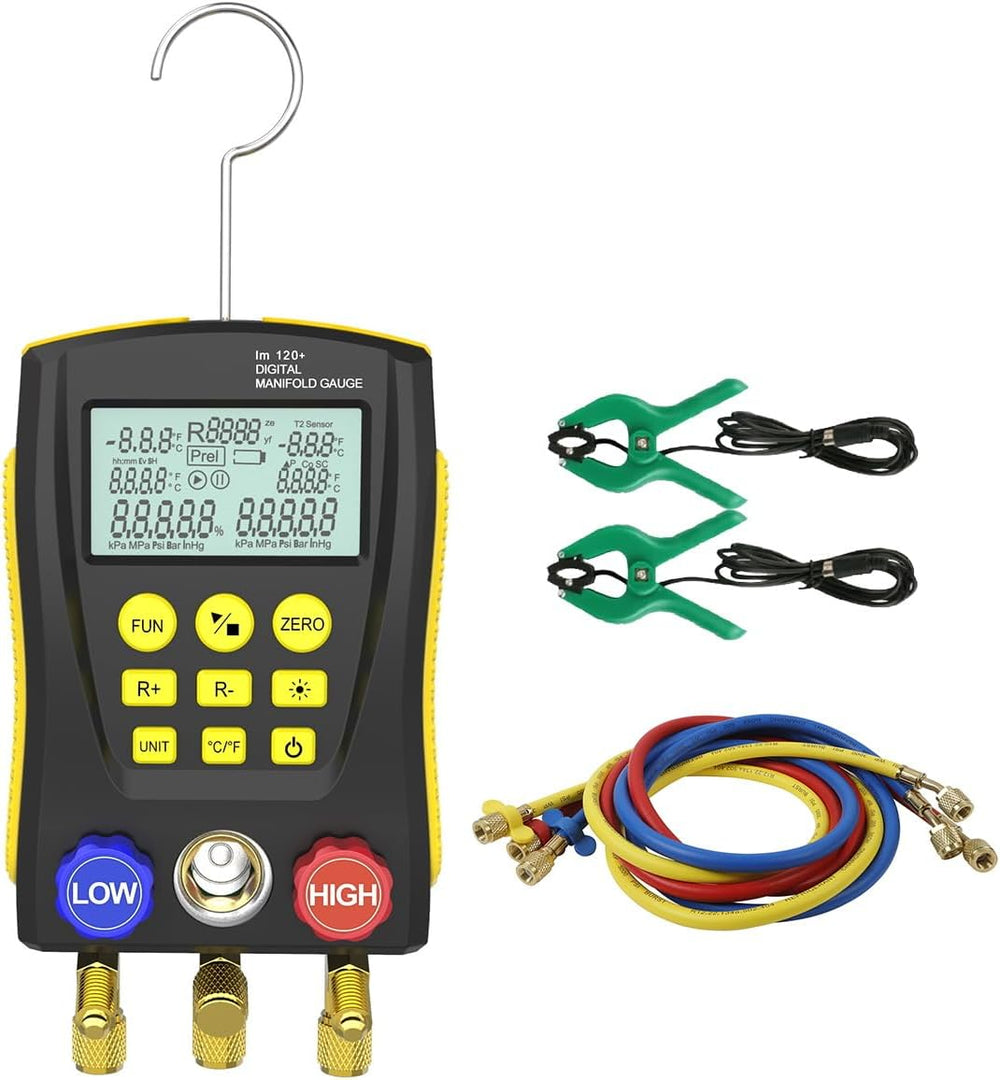 Digital HVAC Manifold Gauge Set R134a R410a R32 R1234