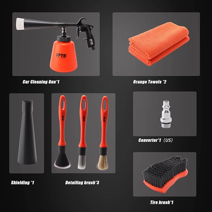 SPTA High Pressure Car Cleaning Gun, Cleaning Gun, Car Interior Washing Kit