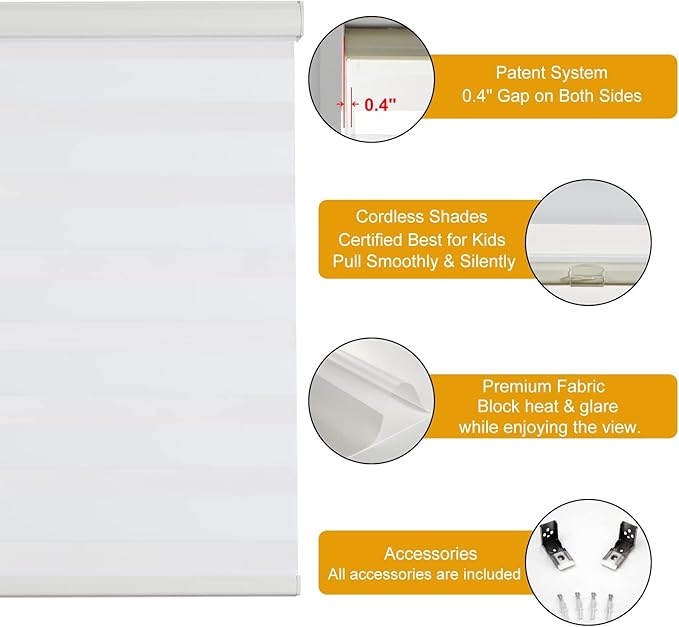 Persilux Zebra Blinds Cordless, Zebra Roller Shades