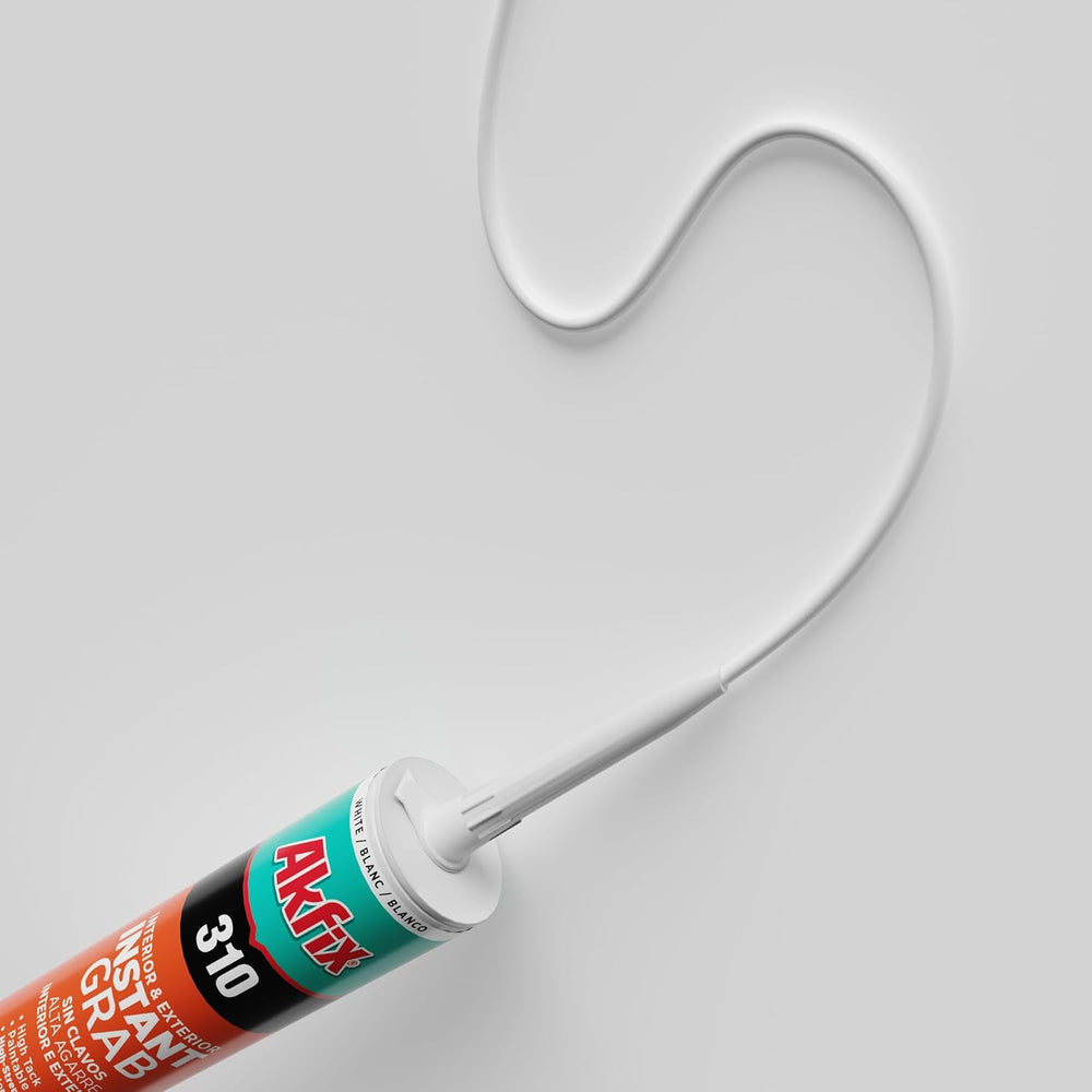 Akfix 310 Instant Grab Heavy Duty Construction Adhesive White (12x10.1 fl.oz....
