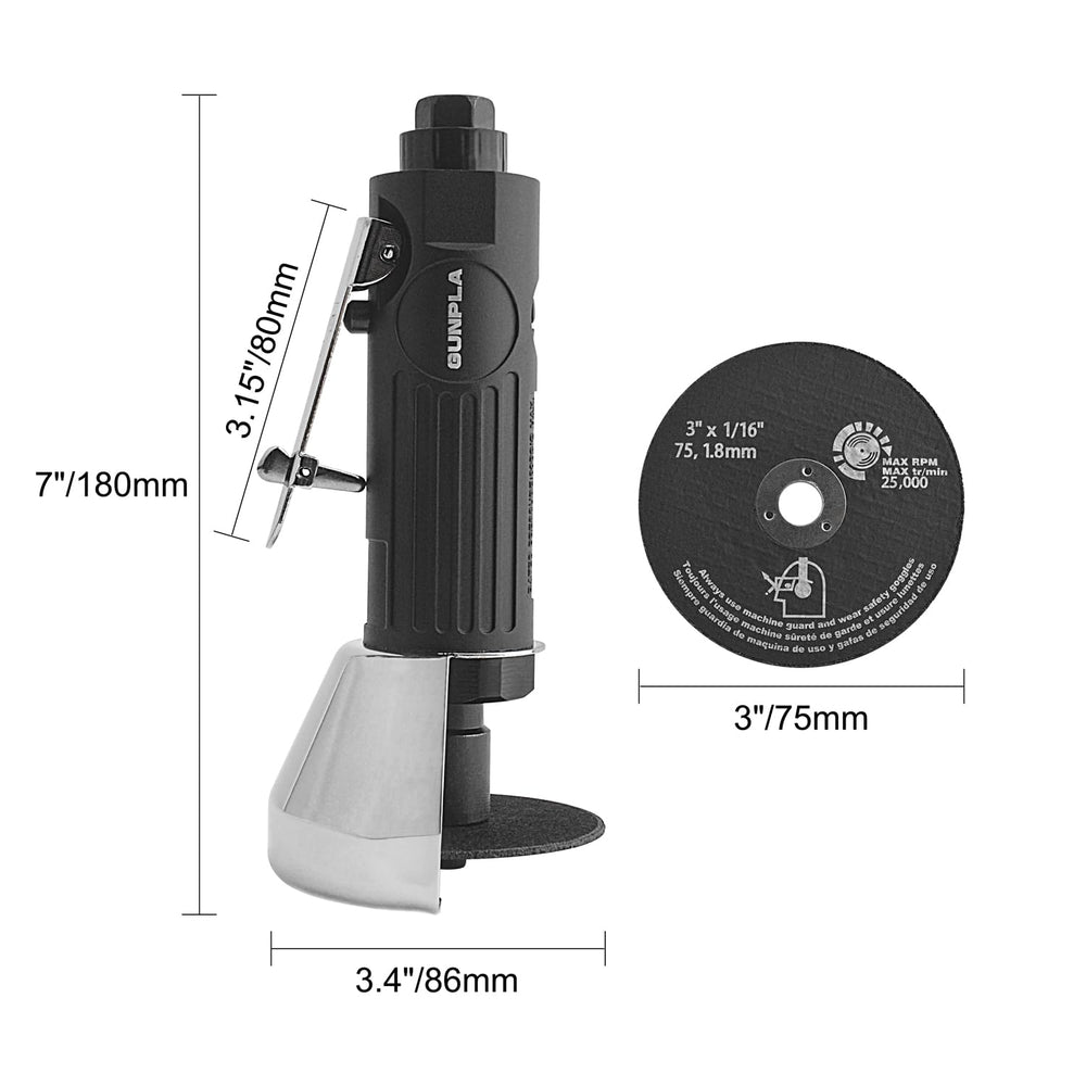 Air Cut Off Tool,Pneumatic Cut Off Tool with 6Pcs 3-inch Die Grinder Cut-Off ...