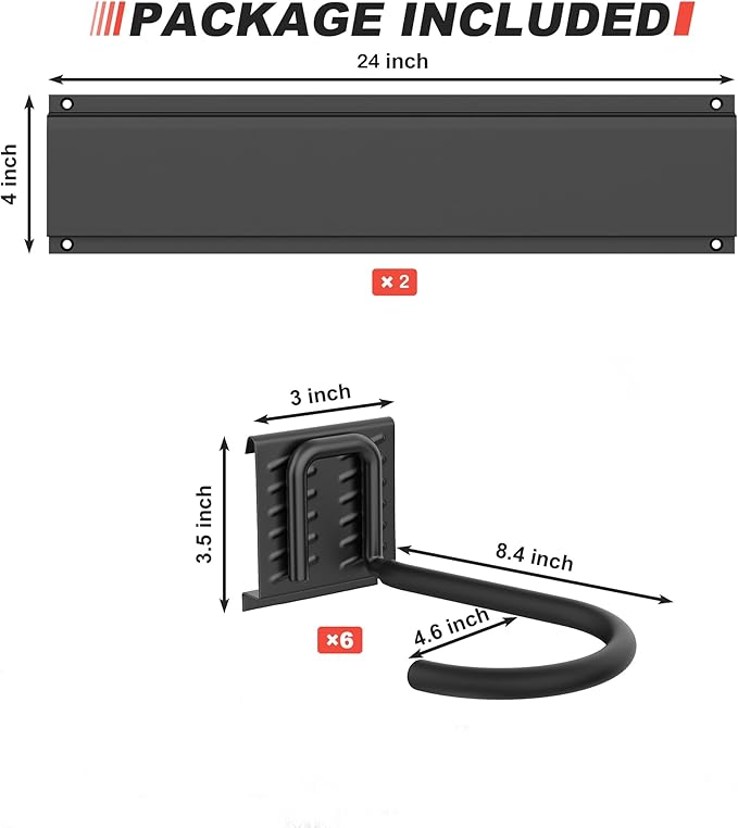Ultrawall Stainless Steel Bike Storage Rack, 6 Bike Storage Hanger Wall Mount