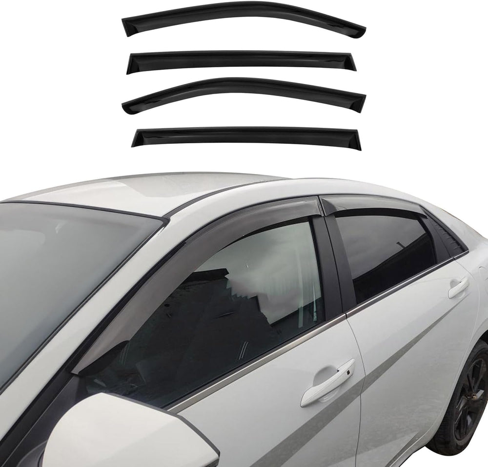 OMAC Window Visor Vent Rain Guard Deflector (4 Pcs)