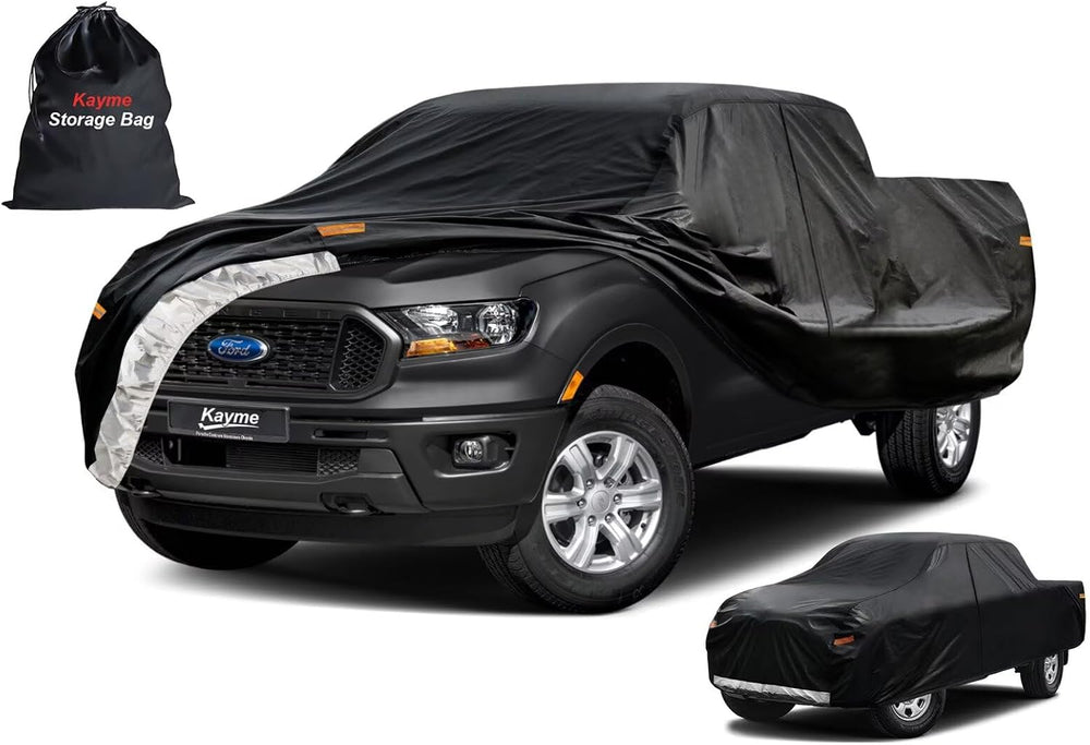 Kayme Truck Cover Custom Fit Ford Ranger Super Cab/Crew Cab Short Bed. Full