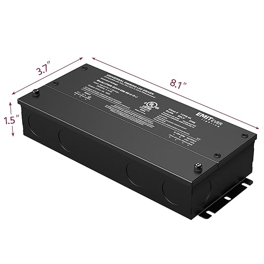 EMITEVER 96W Dimmable LED Driver, 24V Dimmable Power Supply, AC to DC