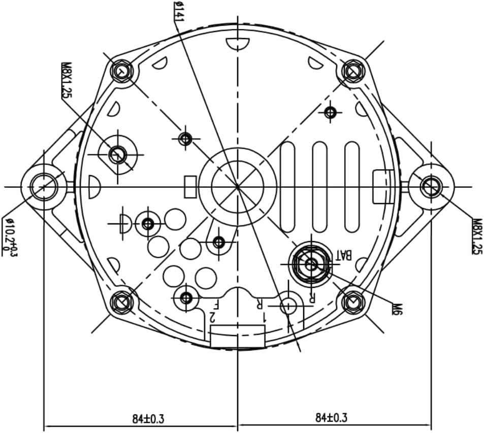 GM 1 Wire Alternator Self Exciting 63 Amp New Delco one wire 10SI SBC BBC Rep...