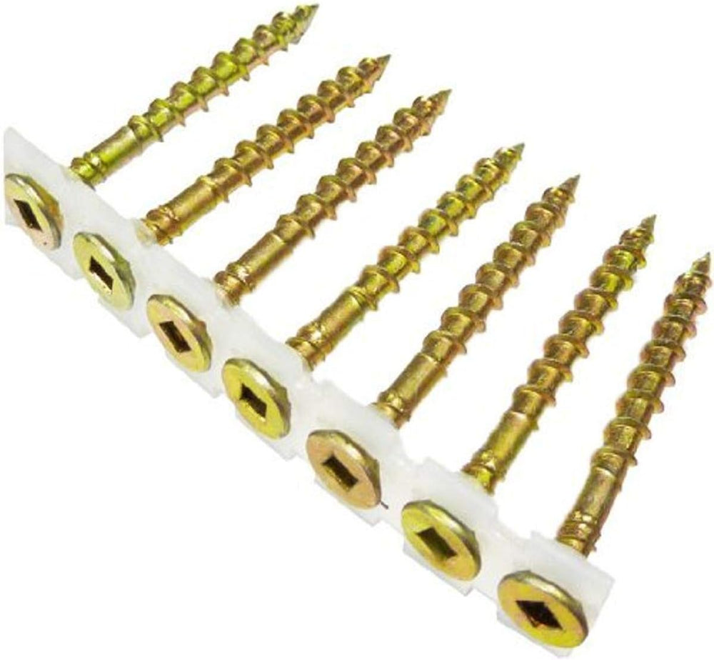 B&C Eagle CS8X212YZ No 2 Square Drive 1000-Count 8 by 2-1/2-Inch Yellow Z...