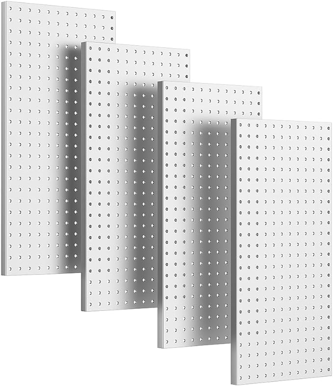 Ultrawall 4 Pcs Metal Pegboard Wall Panels, Peg Boards
