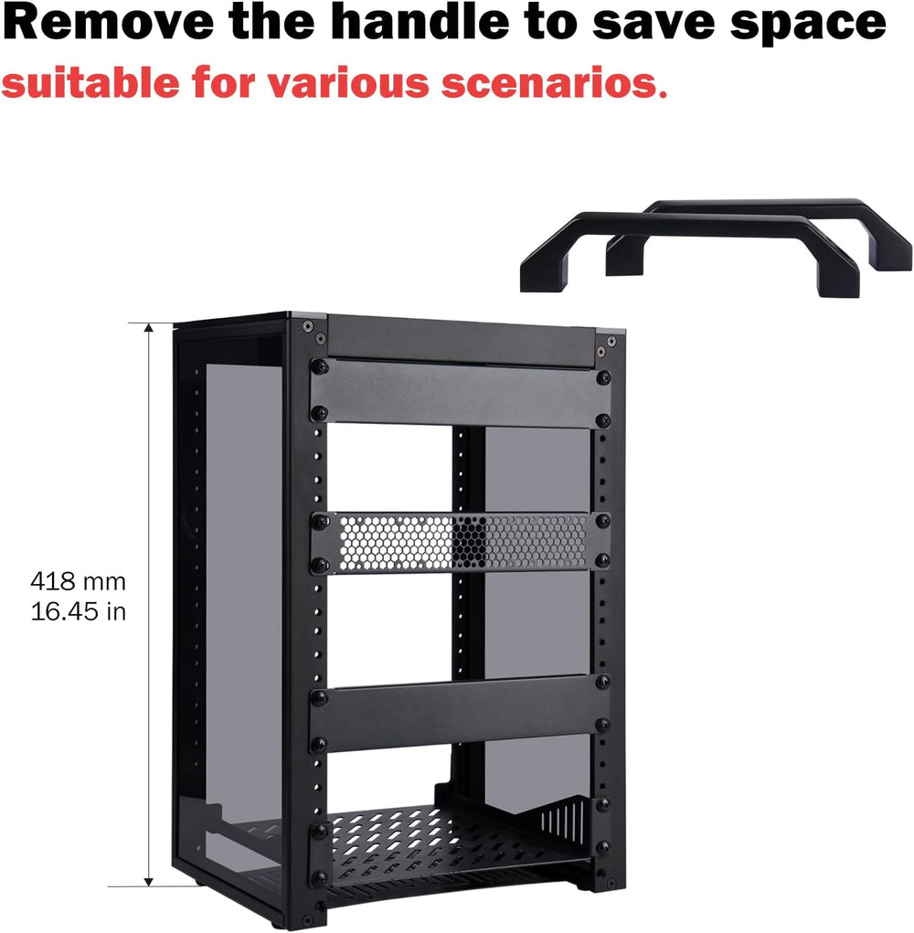 GeeekPi 8U Network Rack, 10 inch Mini Server Rack for Network, Servers, Audio...