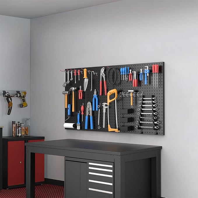 Ultrawall 4 Pcs Metal Pegboard Wall Panels, Peg Boards
