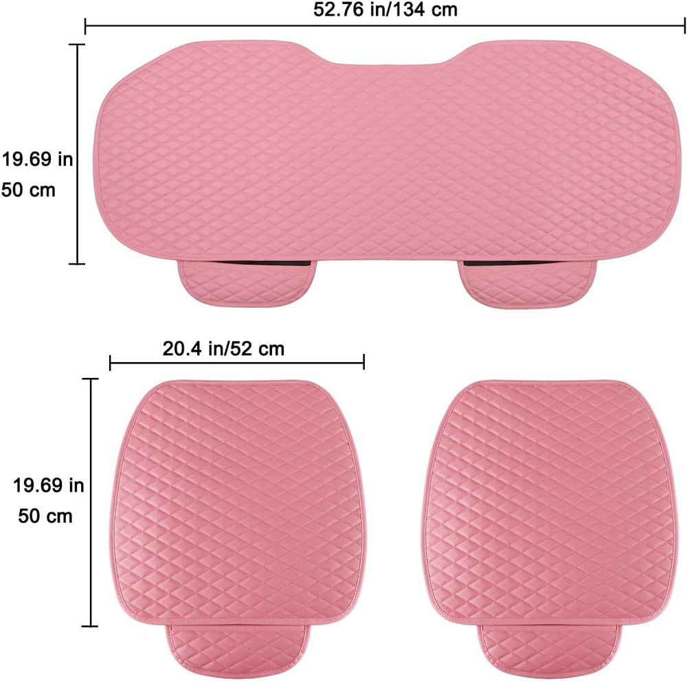 West Llama Pu Leather Car Seat Bottom Covers Protectors Include 1 Pair Front ...