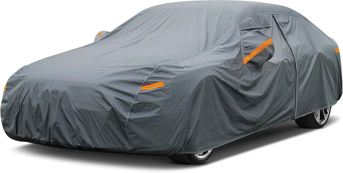 16 Layers Car Cover Waterproof All Weather, Heavy Duty Full Exterior Cover