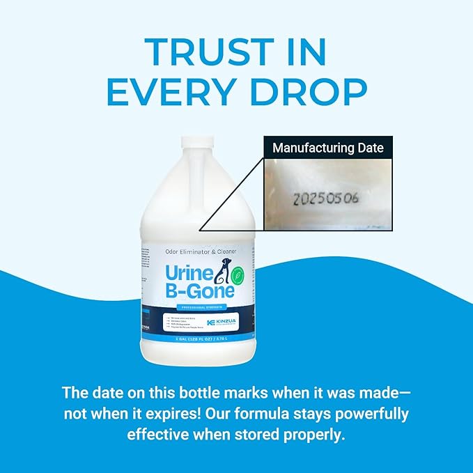 KINZUA ENVIRONMENTAL Urine B-Gone, Professional Enzyme Odor Eliminator & Pet