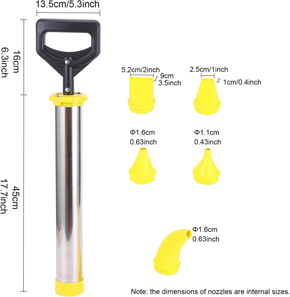 Mortar Gun Grout Gun Cement Caulk Gun Stainless Steel Lime Caulking Gun Brick...
