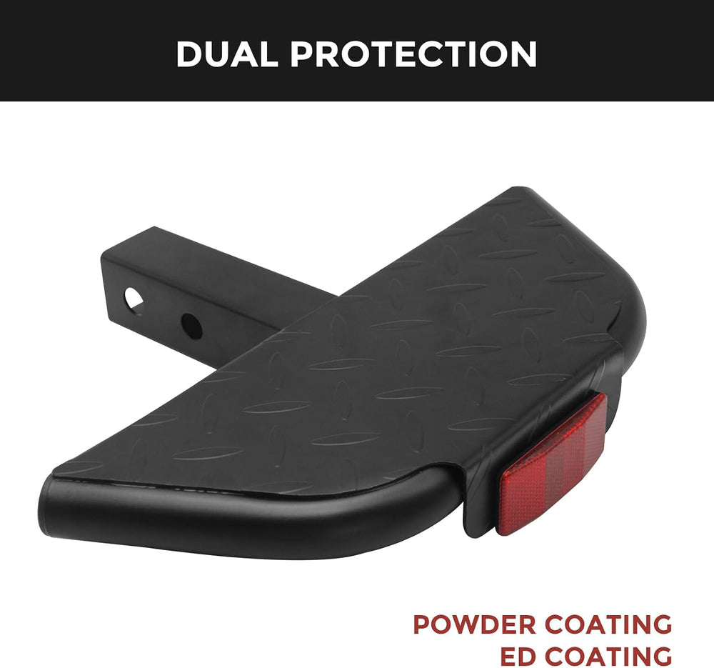 Hitch Step Anti Slip and Rust Towing Bumper Guard for Most Car SUV Truck Pick...