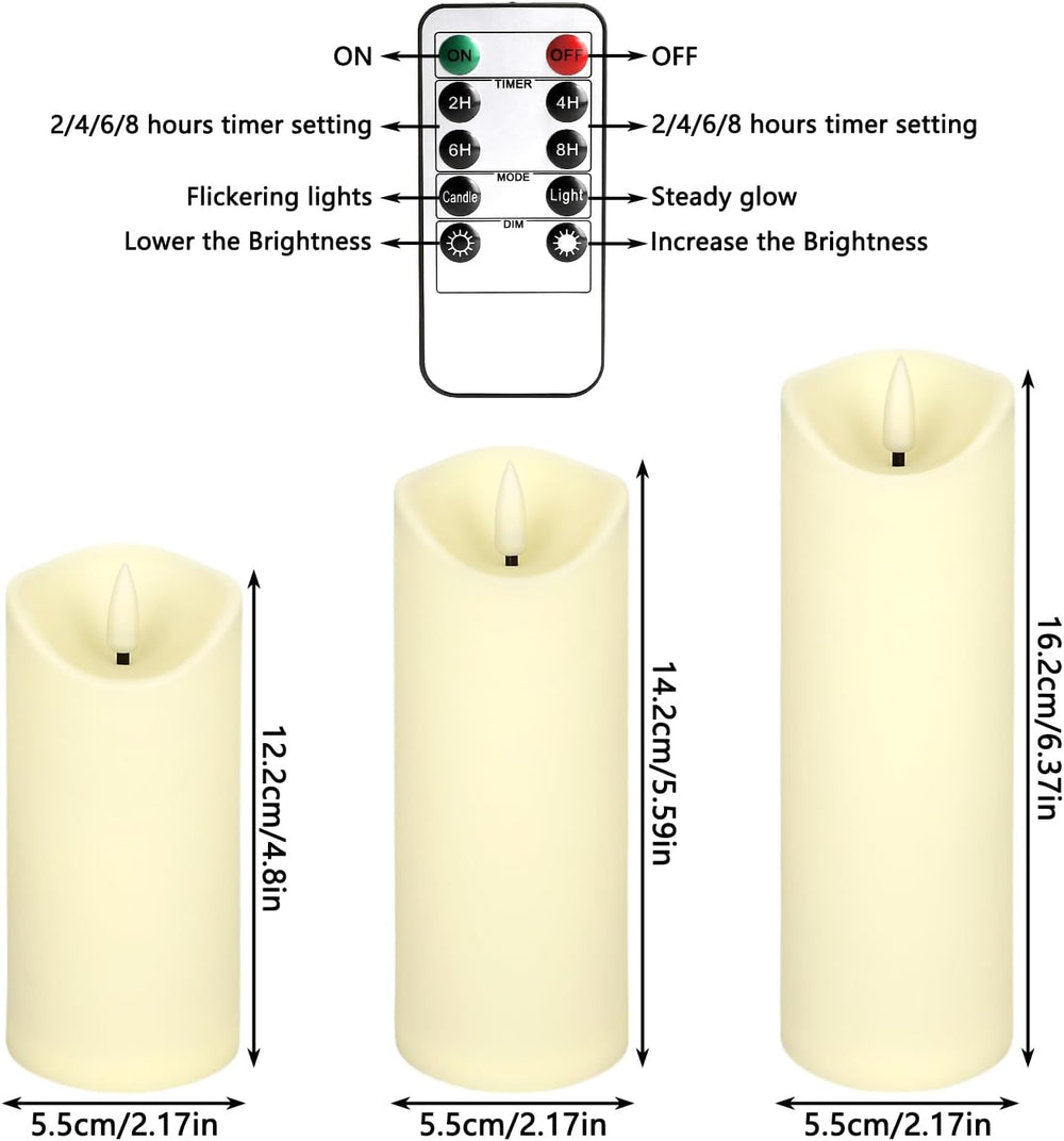 YOROXRG 24 Pack Christmas Decoration Flickering Flameless Candles, Battery Op...