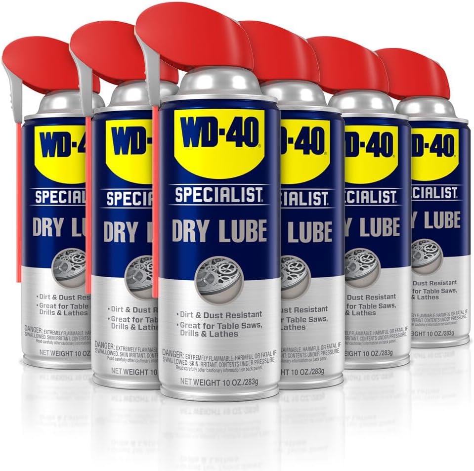 WD-40 Specialist Dry Lube with Smart Straw, Lubricant for Corrosion Protectio...