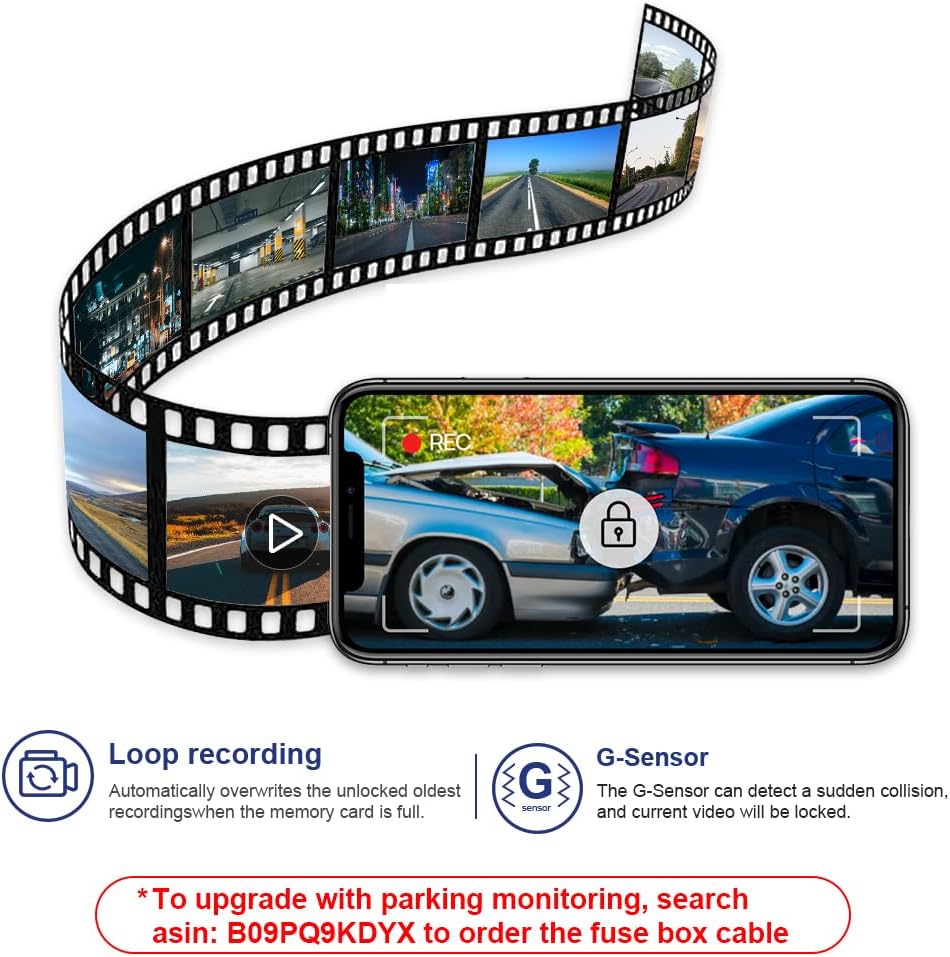 Fitcamx 4K Dash Cam Suitable for Ford F150 & F250 2021-2025 Limited XLT X...